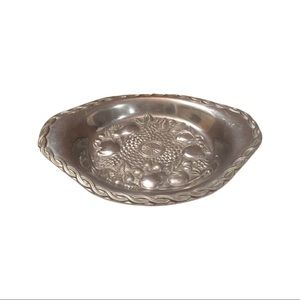 Gorham Embossed Pewter Fruit Tray